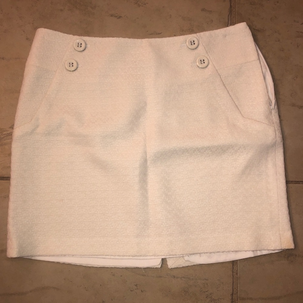 The Limited White/Cream Mini Skirt